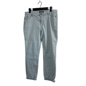 Buffalo David Bitton Size 10 Light Blue Jeans High Rise Soft Stretch Ankle Pants